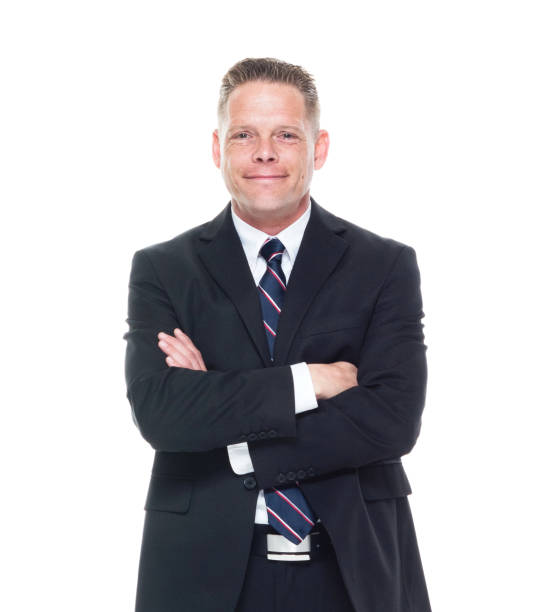 istock Businessman is with arms folded 1169797204