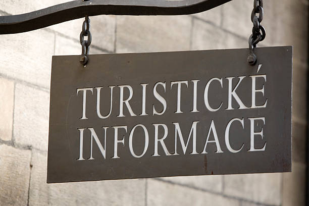 istock tourist information sign in Czech 116980076
