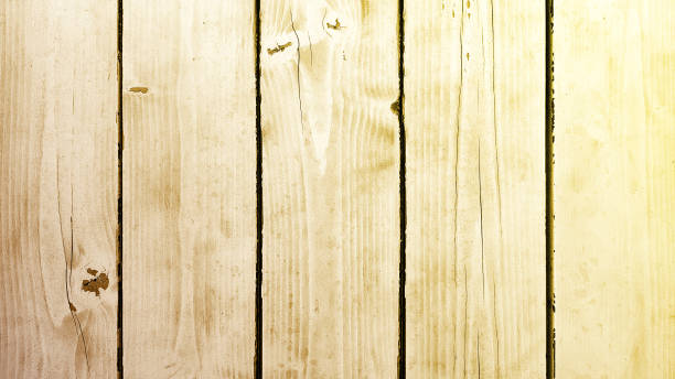 istock Old background of light wooden planks board texture. 1169801028