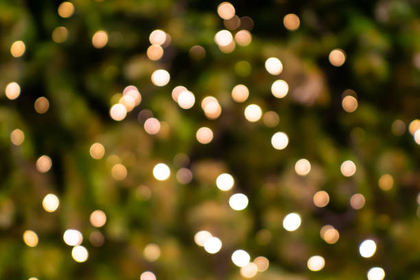 istock Bokeh of light on Christmas tree background 1169801217