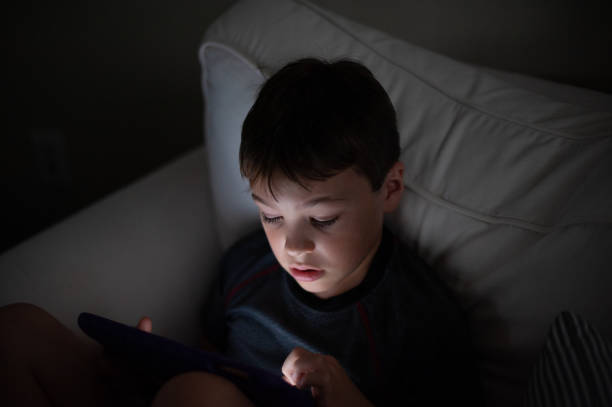 istock 9 year old boy on laptop 1169808327