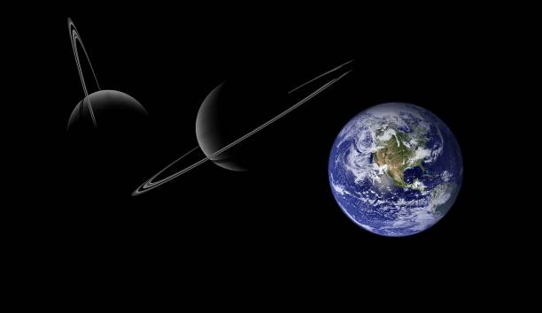 istock Planets and galaxy, cosmos, physical cosmology, science fiction wallpaper. 1169827246