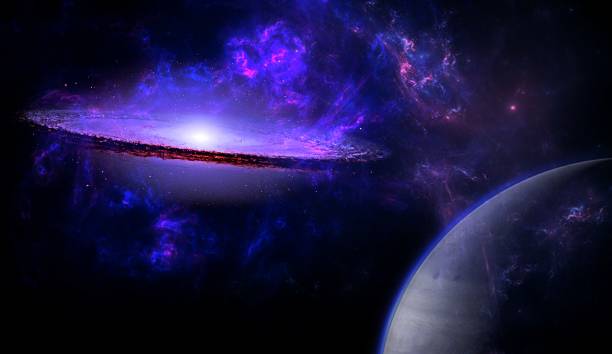 istock Planets and galaxy, cosmos, physical cosmology, science fiction wallpaper. 1169827278