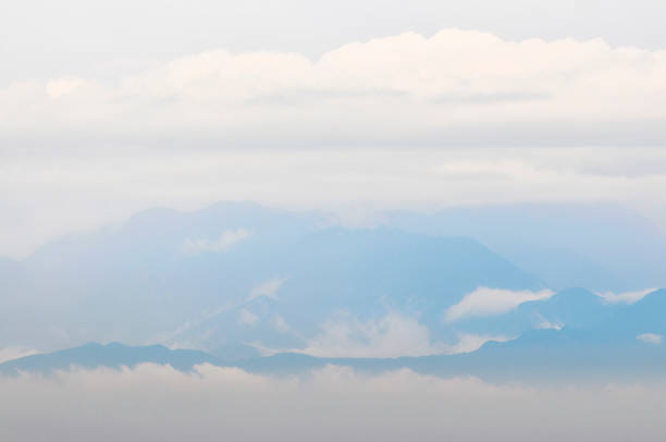 istock Beautiful cloudscape at the sunrise over mountain range,Chengdu 1169833935