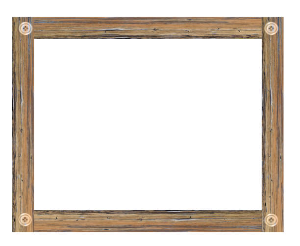 istock Wooden picture frame isolated on white background. with clipping path. 1169835240