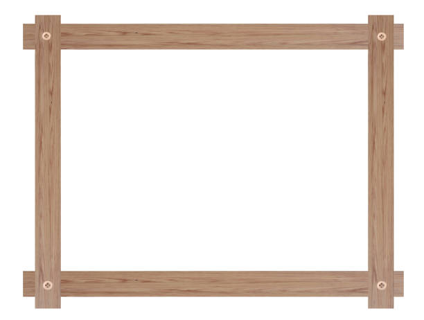 istock Wooden picture frame isolated on white background. with clipping path. 1169835266