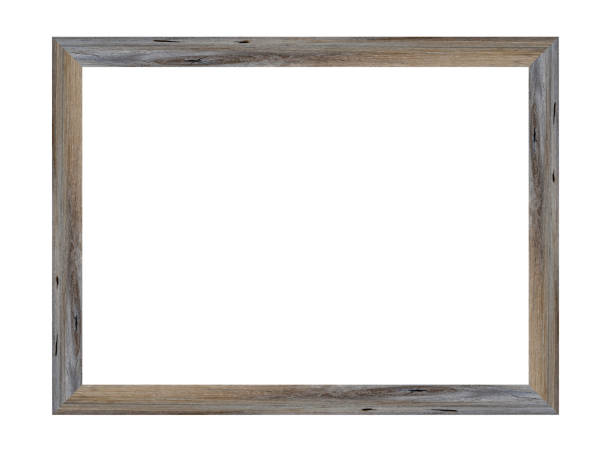 istock Wooden picture frame isolated on white background. with clipping path. 1169835783