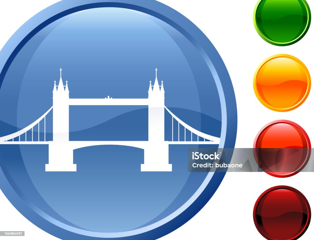 London Tower Bridge internet Lizenzfreie Vektorgrafiken - Lizenzfrei Blau Vektorgrafik