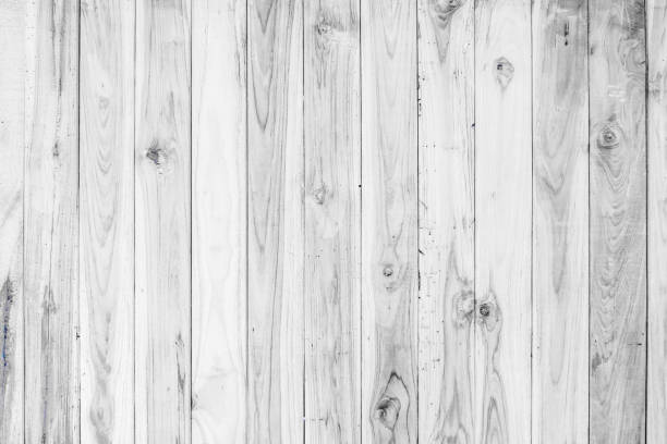 istock Close-up of white wood pattern and texture for background. Rustic wooden vertical 1169842123