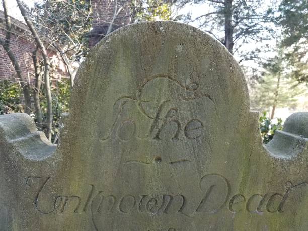 istock old tombstone with engraving to the unknown dead 1169851881