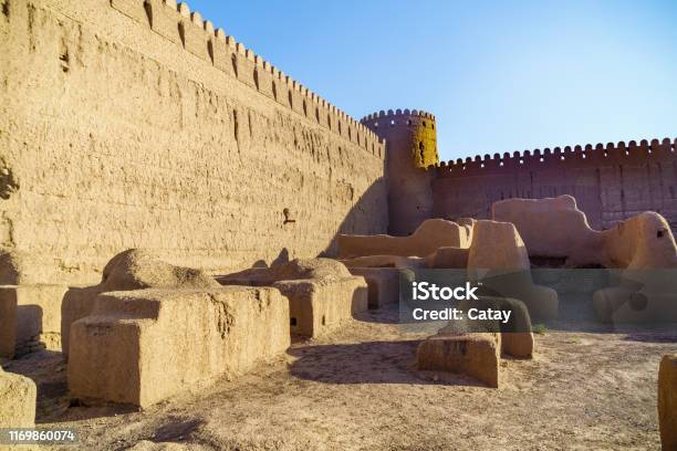 Rayen Castle In Kerman Iran Stock Photo - Download Image Now - Adobe - Material, Ancient, Ancient Civilization