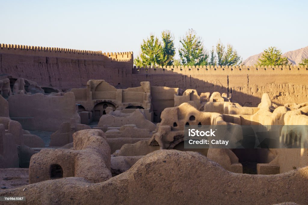 Rayen castle in Kerman iran Adobe - Material Stock Photo