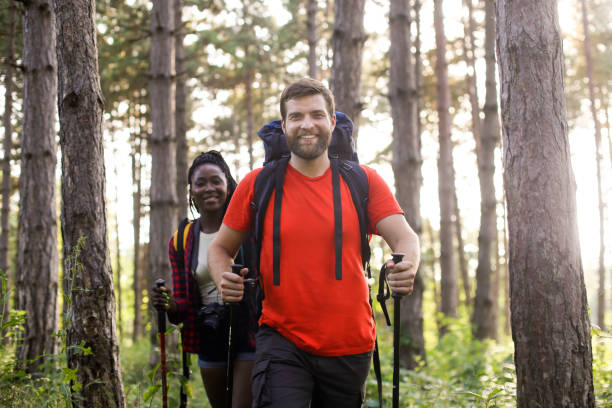 istock Young couple on a mountain 1169867311