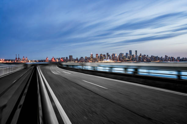 istock blurred motion road travel by vancouver harbor 1169871971