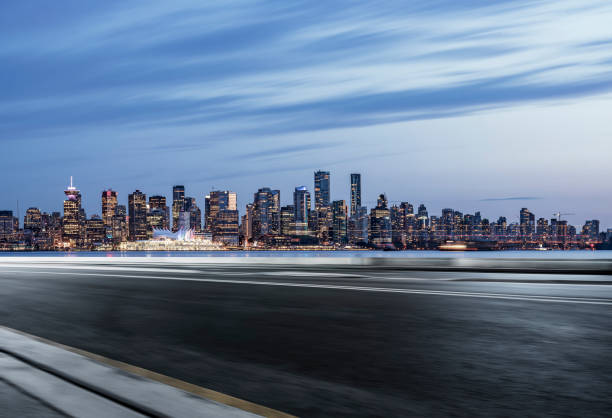 istock blurred motion road travel by vancouver harbor 1169872594