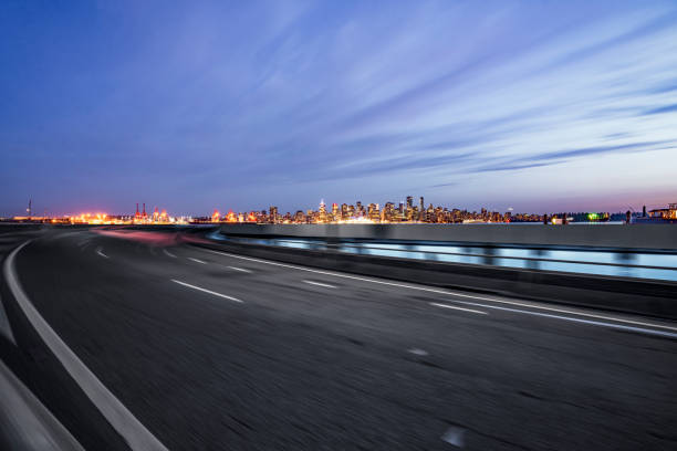 istock blurred motion road travel by vancouver harbor 1169872602