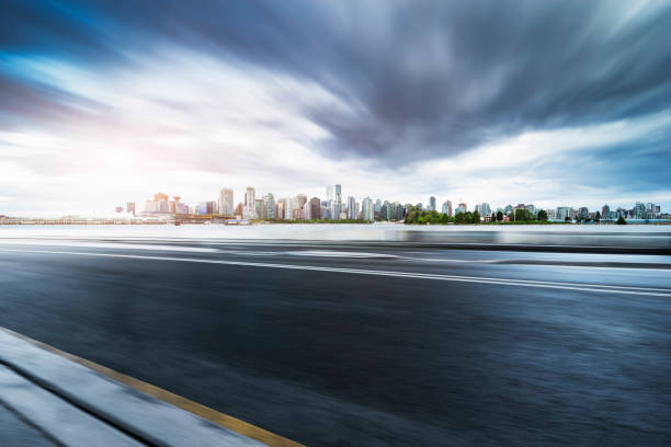 istock blurred motion road travel by vancouver harbor 1169872692