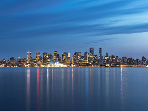 istock Canada, British Columbia, Vancouver downtown skyline at night 1169872851