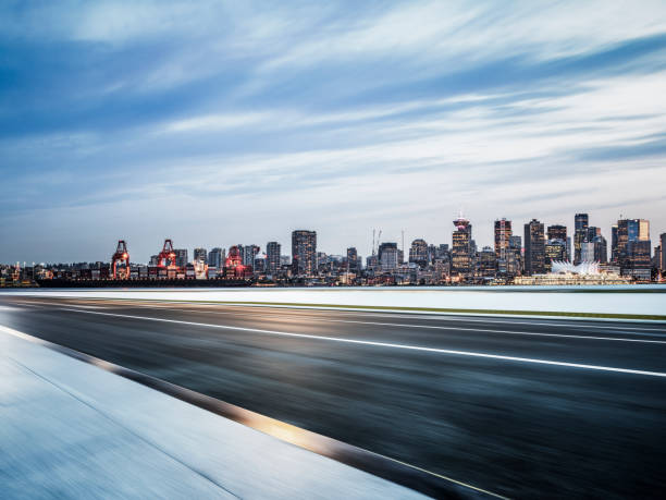 istock blurred motion road travel by vancouver harbor 1169872860