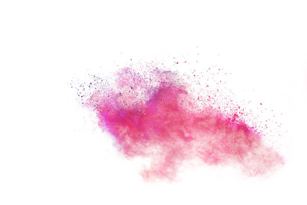 istock Freeze motion of colorful color powder exploding on white background.  Paint Holi. 1169872911