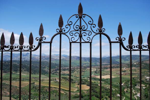 istock Iron fence panel, Ronda, Spain. 1169874564