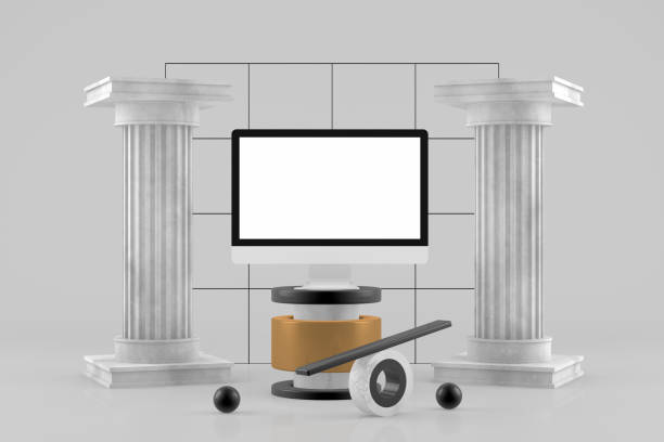 abstract boxes.3D illustration.