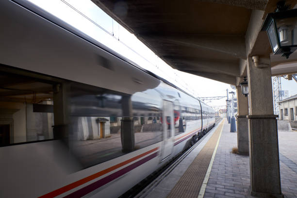 istock view of a small train station 1169891623