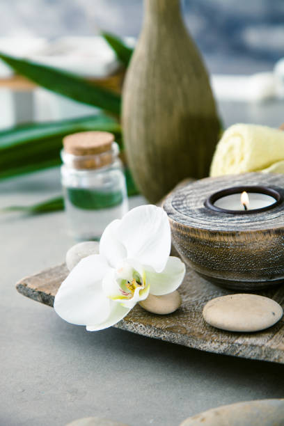istock Spa products in natural setting 1169892369