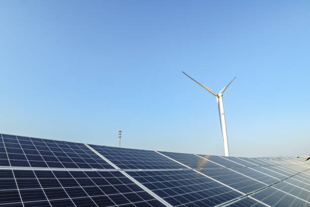 istock Wind power and solar power stations 1169892432