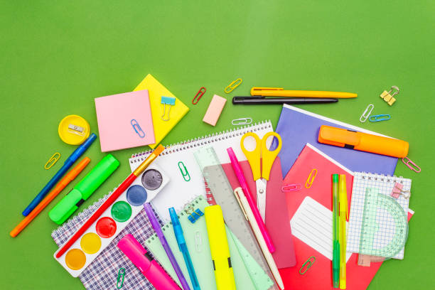 istock Back to school concept. School education supplies 1169894471