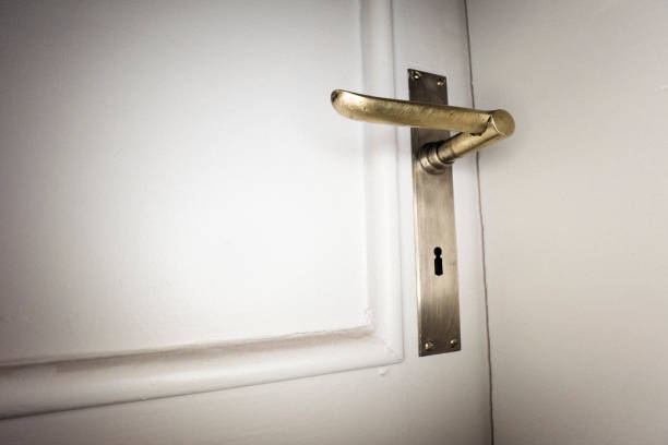istock Close up of a door handle 1169897403