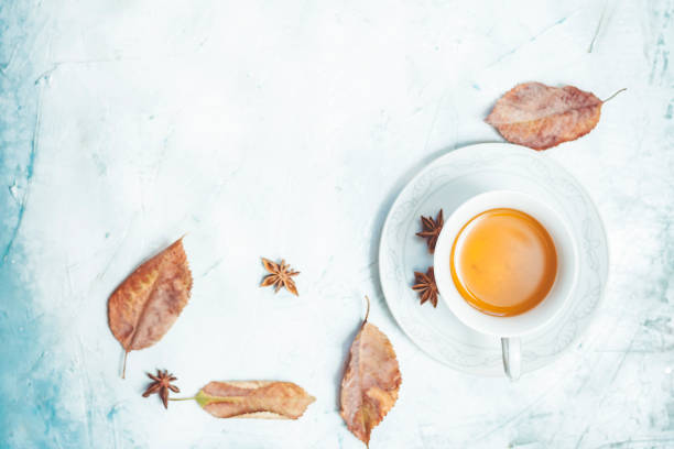 istock A cup of hot tea with fall leaves 1169902827