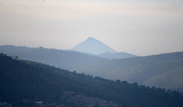 Mount Muhabura from Kigali - Rwanda