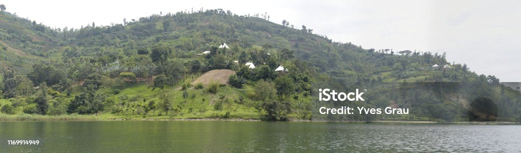 Lake Kivu at Gisenyi - Rwanda Rwanda Stock Photo