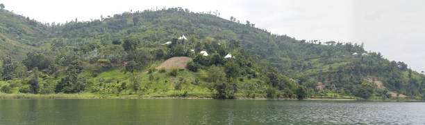 Lake Kivu at Gisenyi - Rwanda stock photo