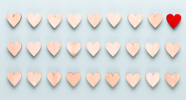 istock Happy Valentines day background. With small hearts on pastel background. 1169919914