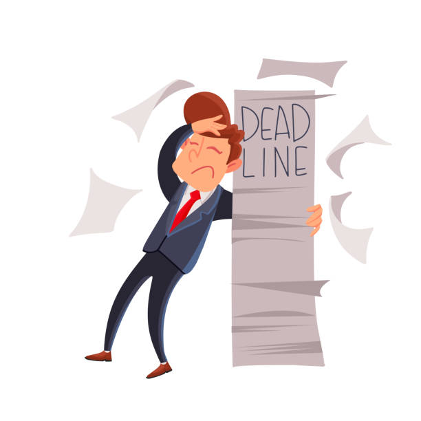 istock Businessman overwhelmed with paperwork. Lots of urgent work. Deadline. 1169921282