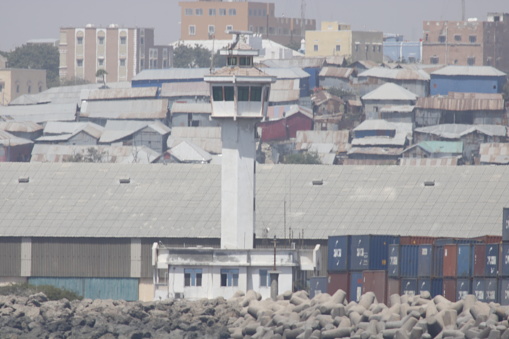The tower of port Mogadishu Somalia