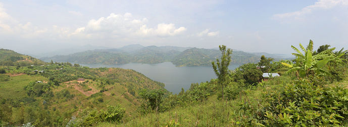 The lake Kivu between Kibuye and Cyangugu