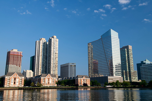 Waterfront properties in Jersey City, New Jersey, USA