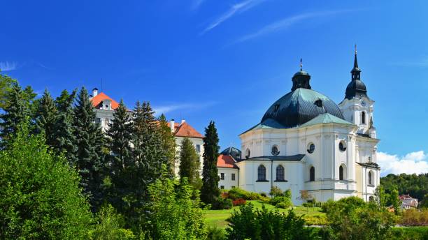 istock Beautiful old church in Krtiny. Czech Republic. (Names of the Virgin Mary) 1169939332