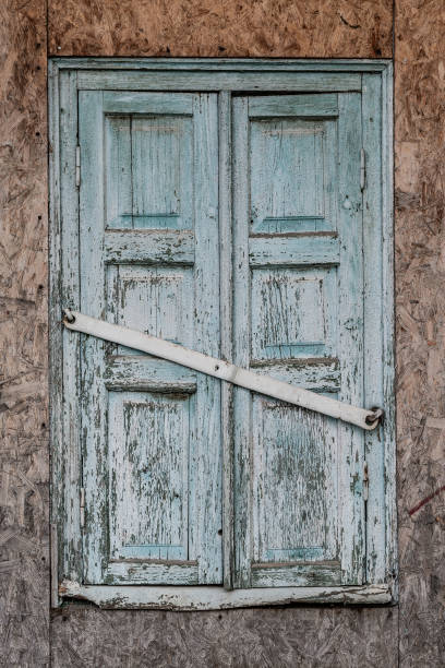 Old Shabby Shutters stock photo