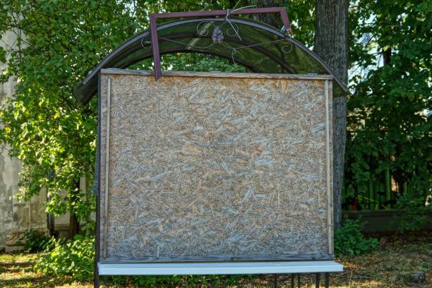 istock square brown plywood billboard in a park 1169940978