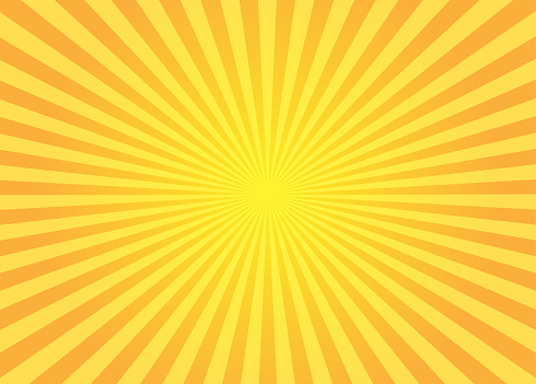 yellow with orange sunburst background