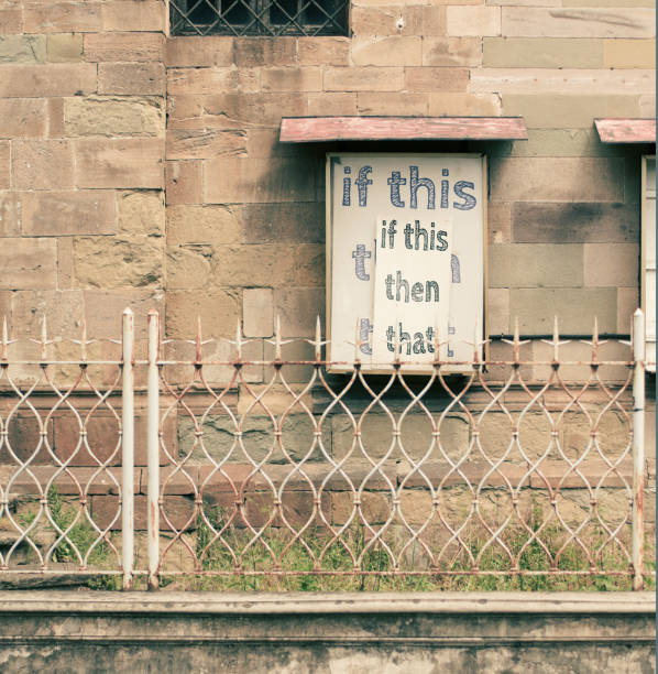 wenn dies dann - confidential englischer begriff stock-fotos und bilder