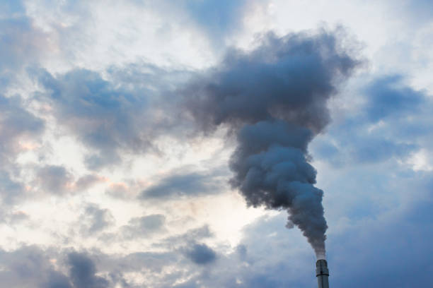 istock Atmosphere contamination with fumes smoke 1169944685