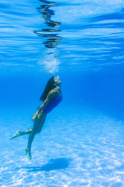 istock Underwater young woman in a swimming pool 1169946141