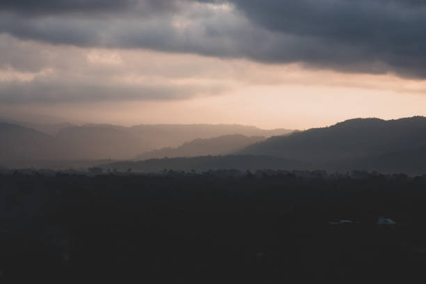 istock sunset over the mountain, sunset scene 1169949857