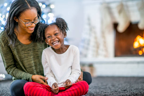 istock Mother and daughter at Christmas 1169953527