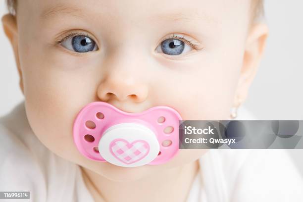Baby With Soother Stock Photo - Download Image Now - Pacifier, Baby - Human Age, Beautiful People